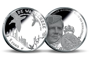 Commemorative Coin from The Netherlands about the Wadden Sea